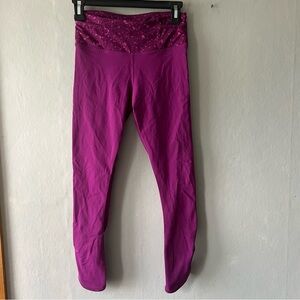 Lululemon Regal Plum Real Quick Tight Leggings Size 4